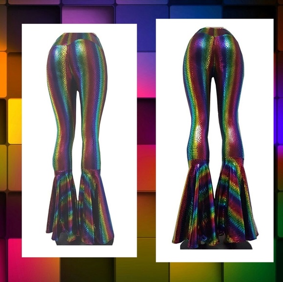 Colorful bellbottom pants - Picture 7 of 8